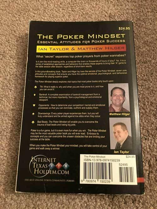 The Poker Mindset Back Book Cover